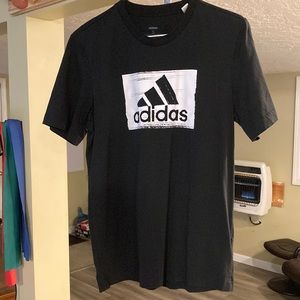 Adidas Mens Black Graphic Tee Small